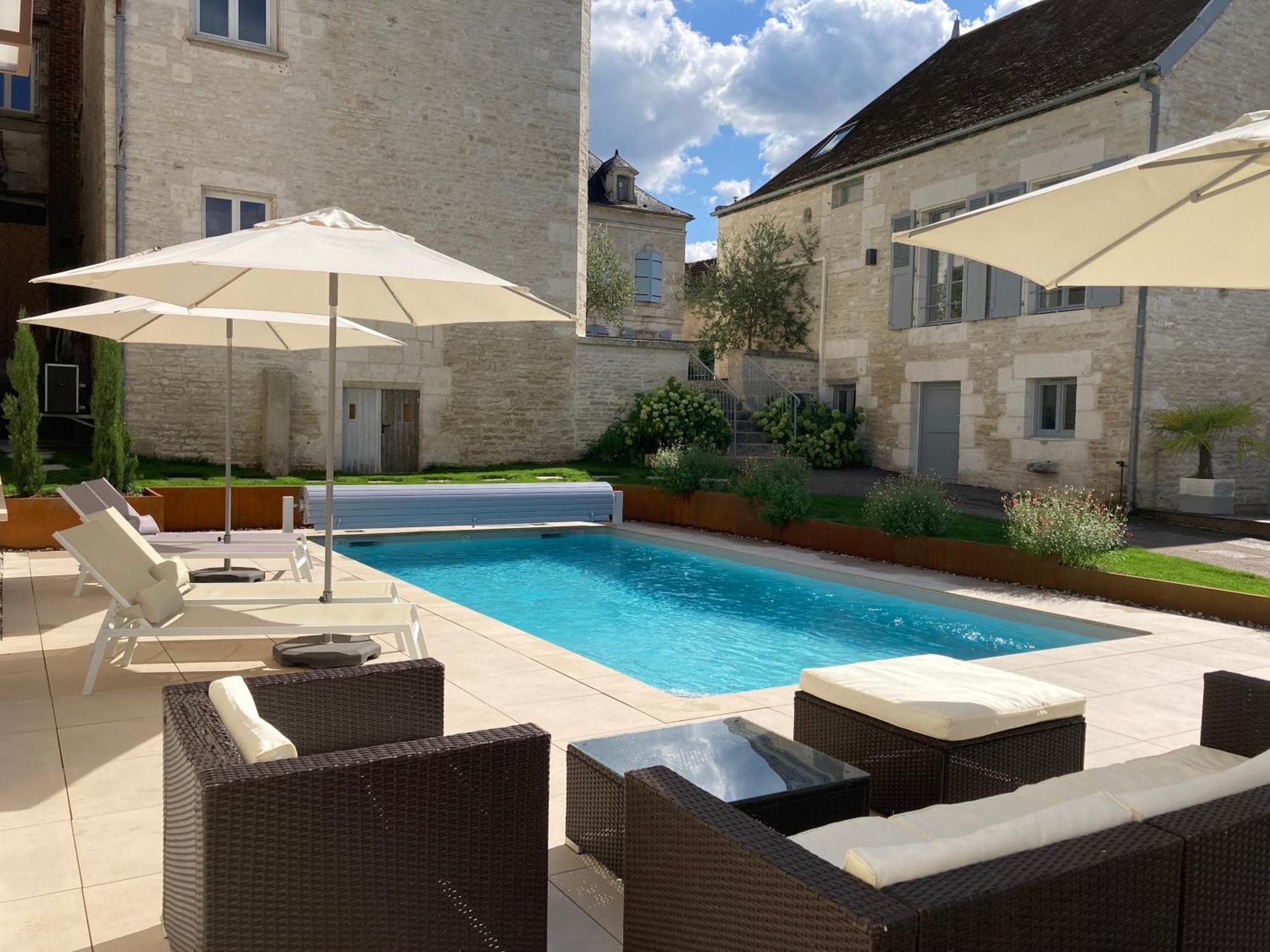 La Villa Lombardi En Champagne, Avec Piscine Privee Et Jacuzzi Les Riceys Buitenkant foto